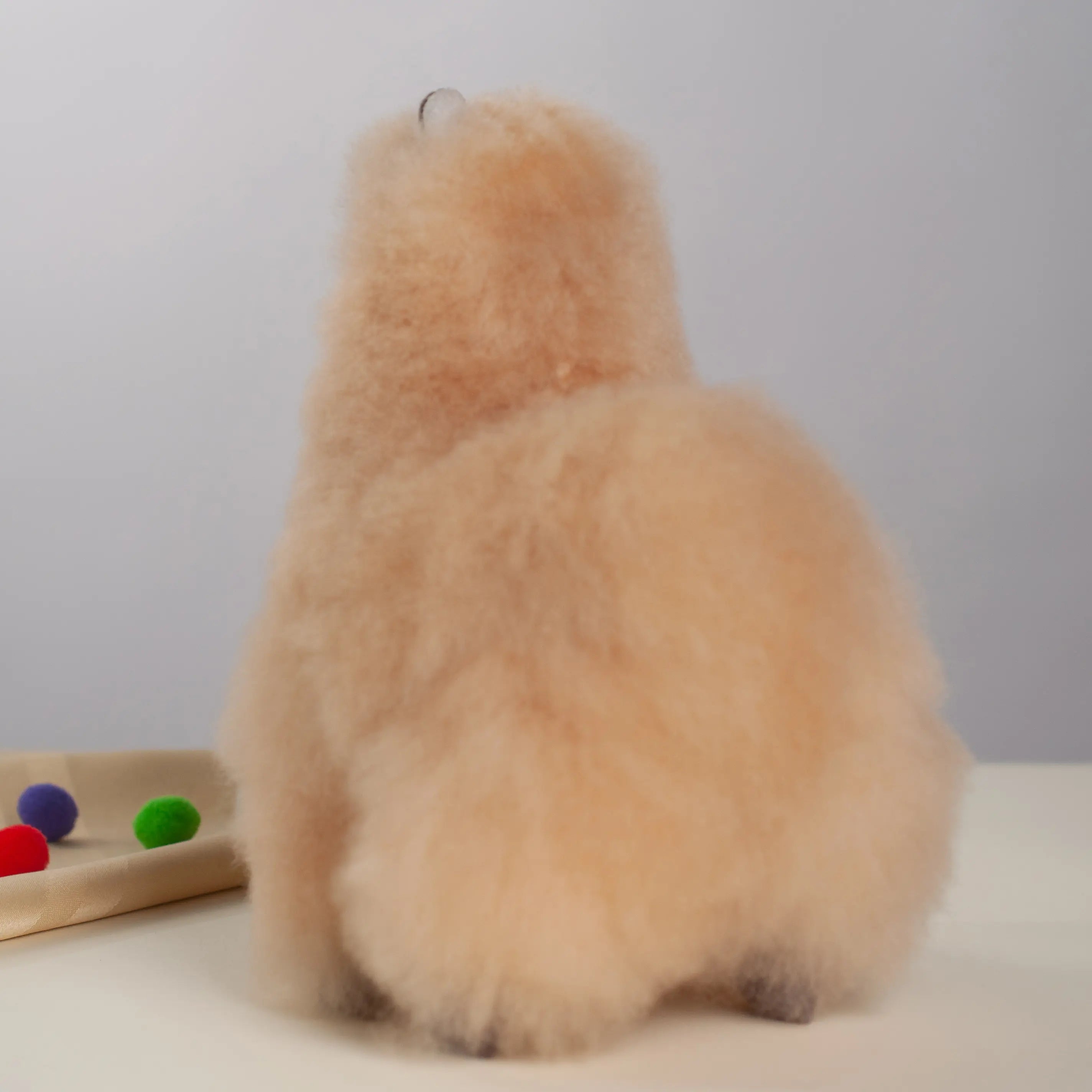Handmade Stuffed Alpaca- Made with Alpaca Fur