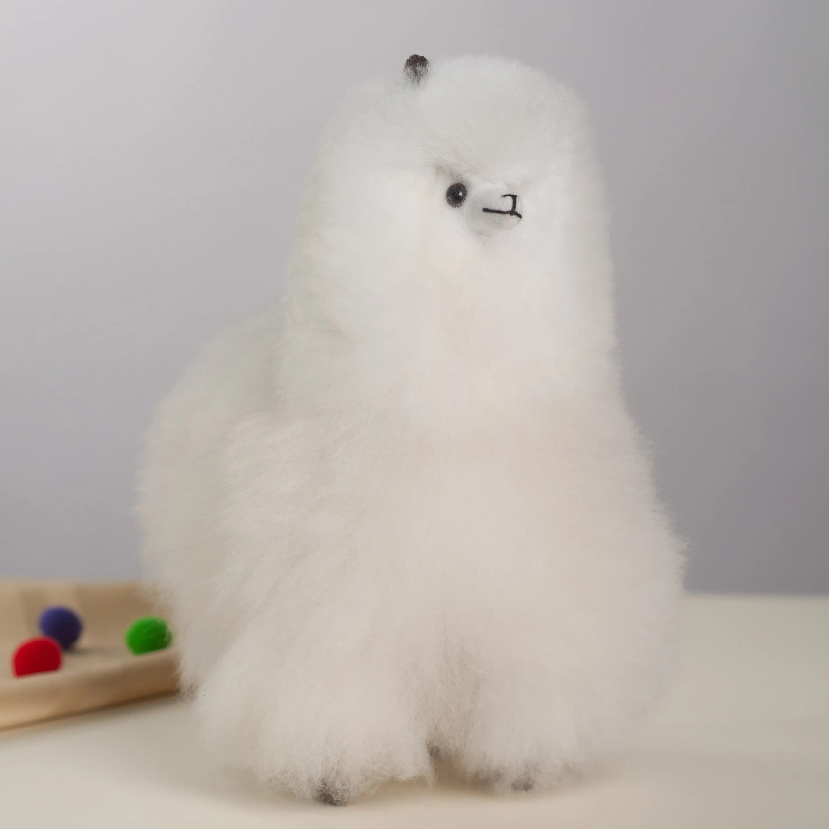 Handmade Stuffed Alpaca- Made with Alpaca Fur
