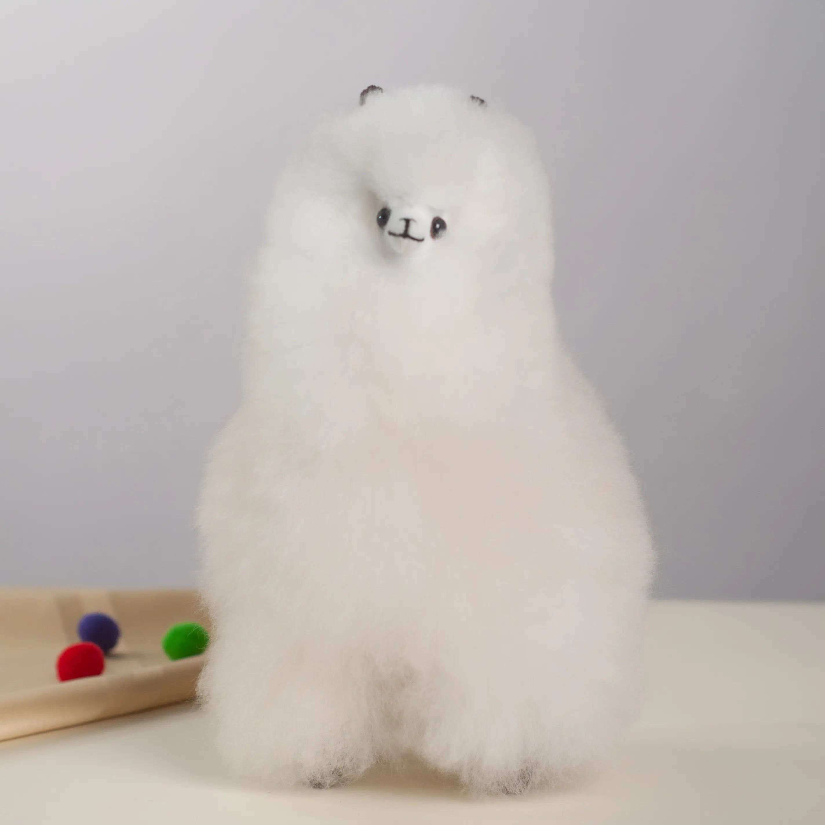 Handmade Stuffed Alpaca- Made with Alpaca Fur