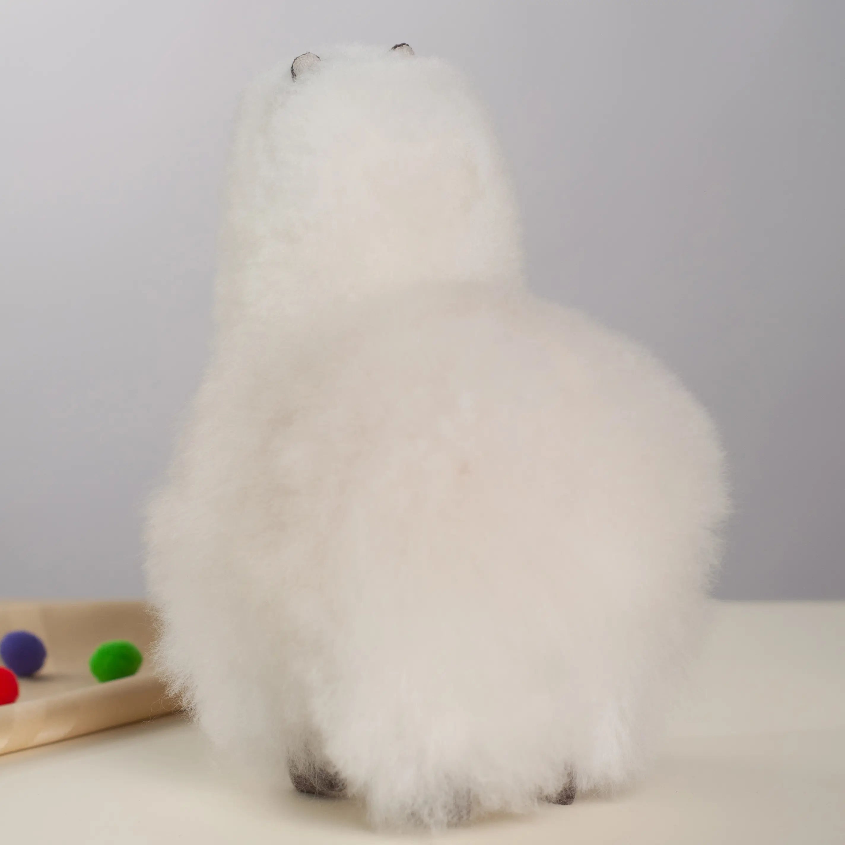 Handmade Stuffed Alpaca- Made with Alpaca Fur