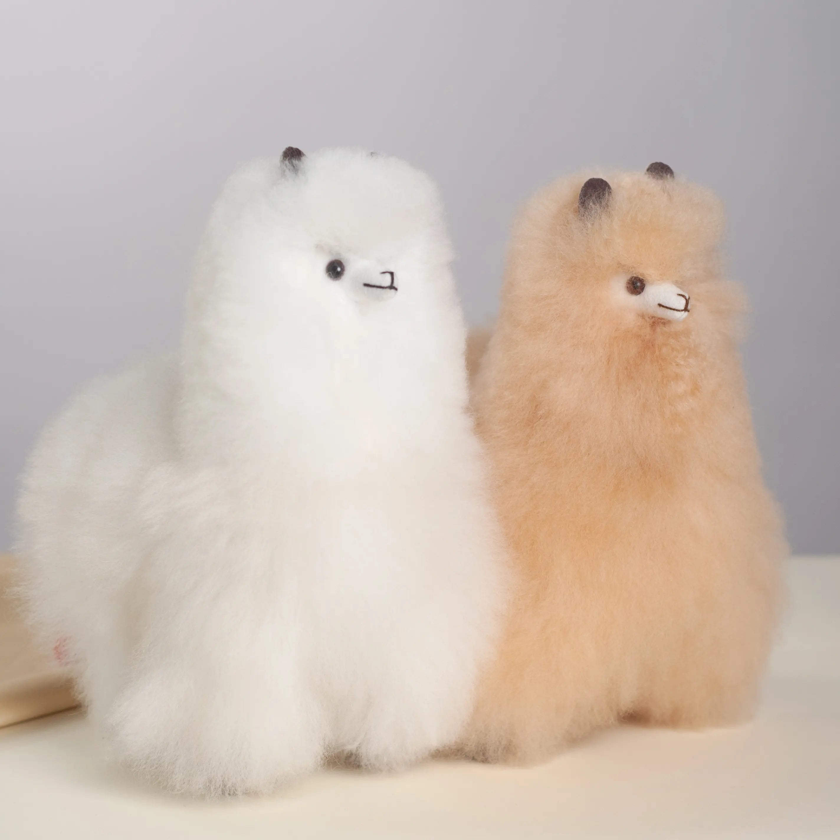 Handmade Stuffed Alpaca- Made with Alpaca Fur