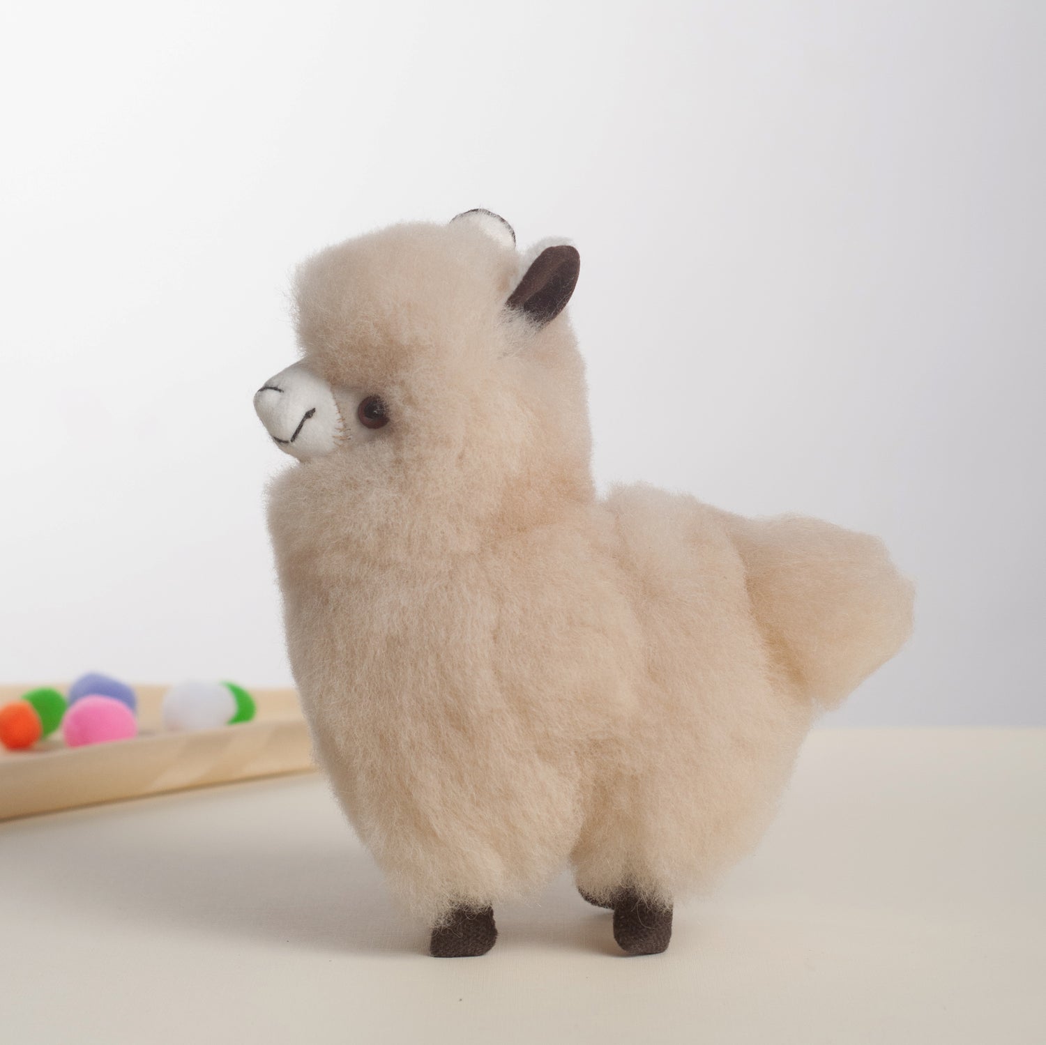 Super Fluffy Alpaca Teddy- Beige