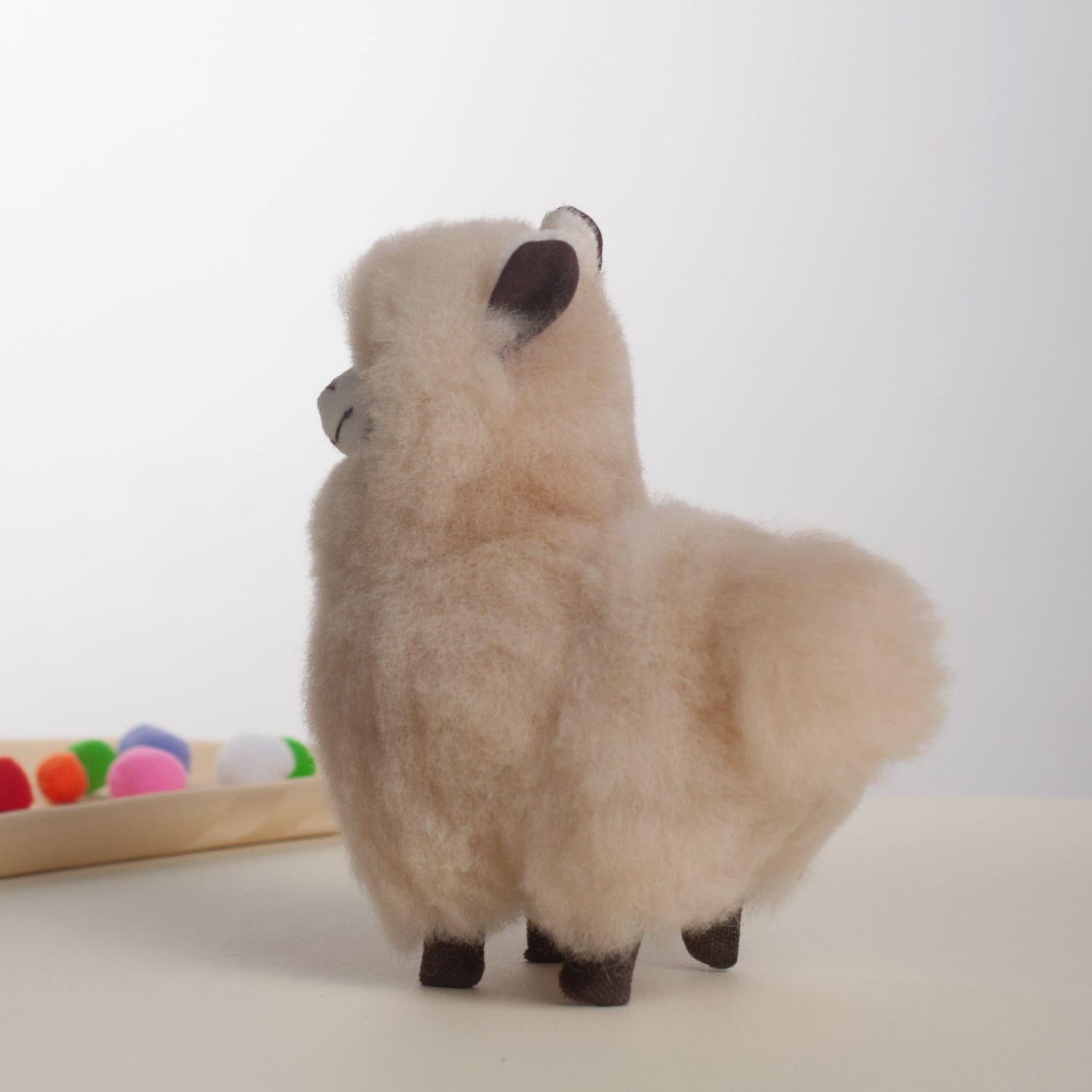 Super Fluffy Alpaca Teddy- Beige