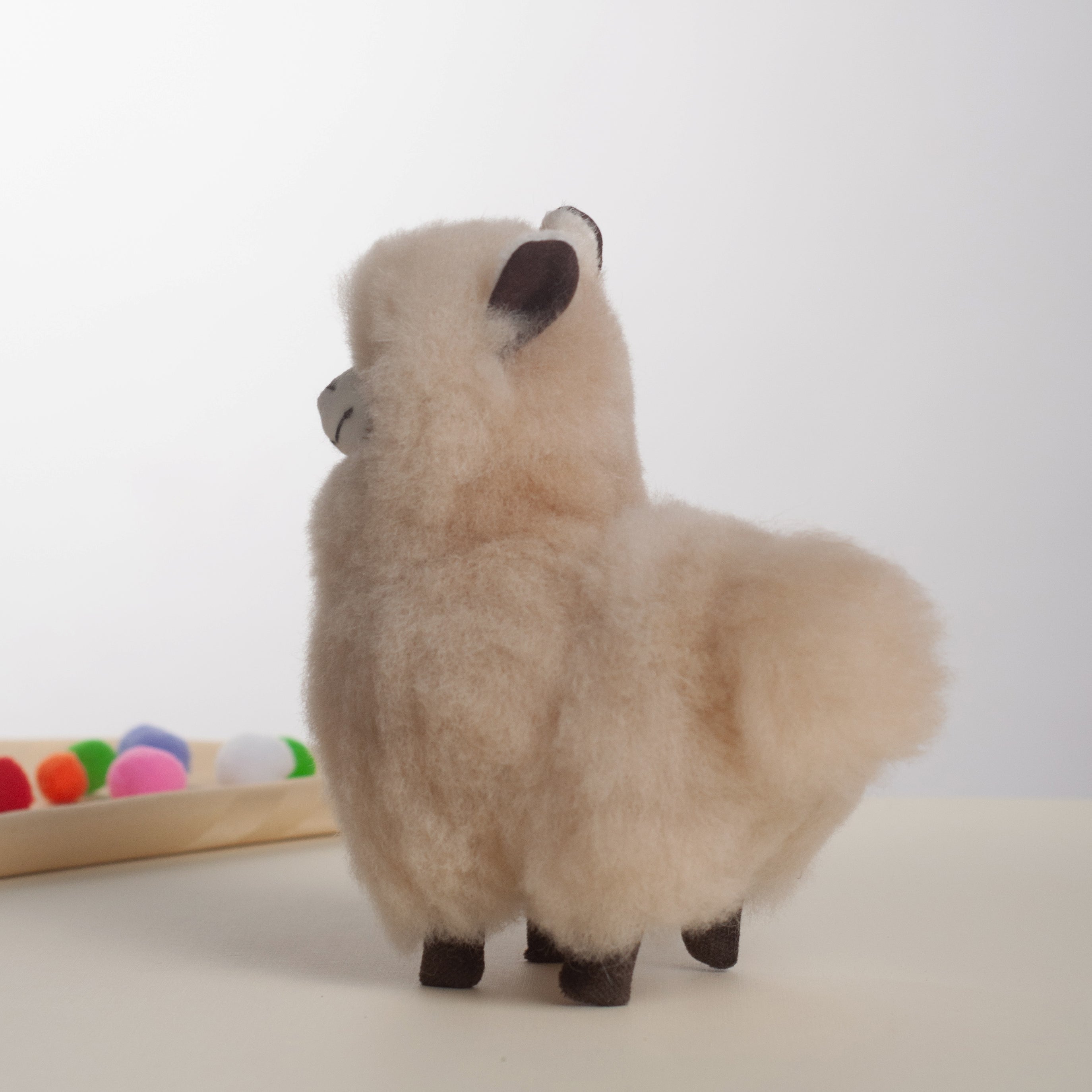 Super Fluffy Alpaca Teddy- Beige