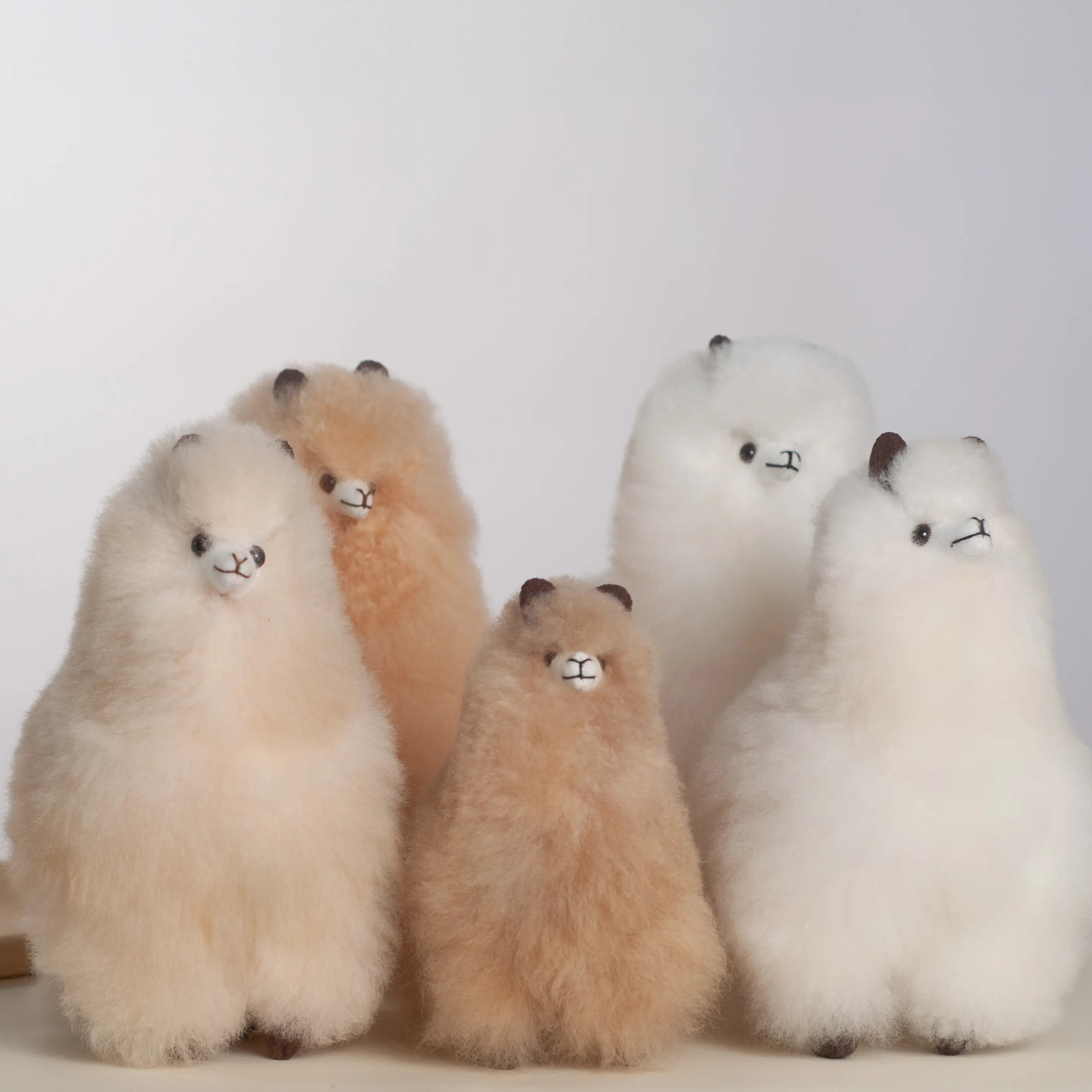 Handmade Stuffed Alpaca- Made with Alpaca Fur