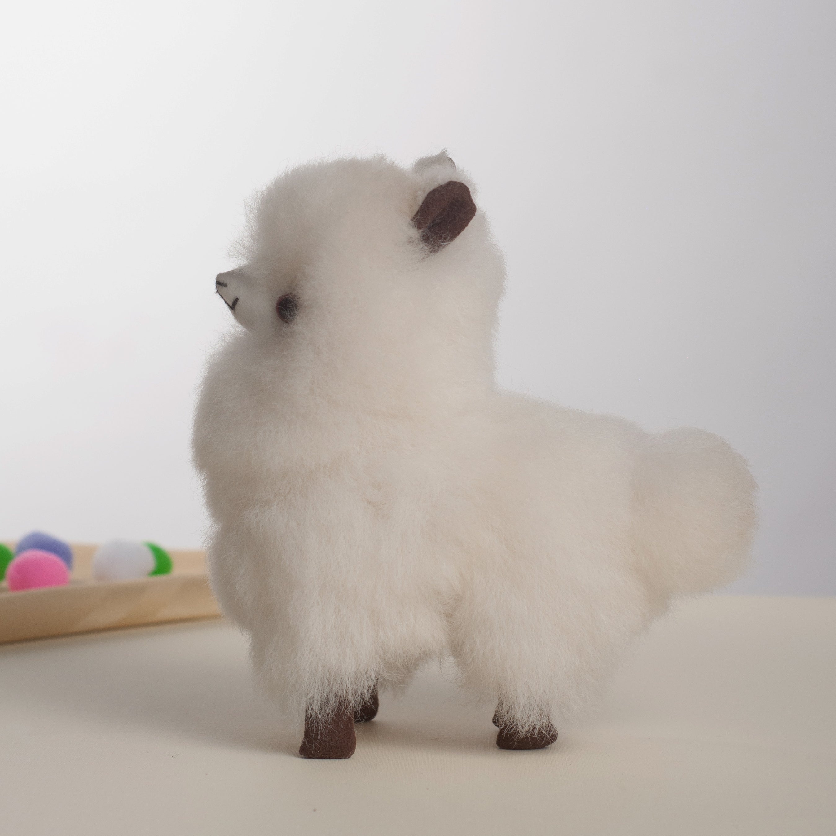 Super Fluffy Alpaca Teddy- White