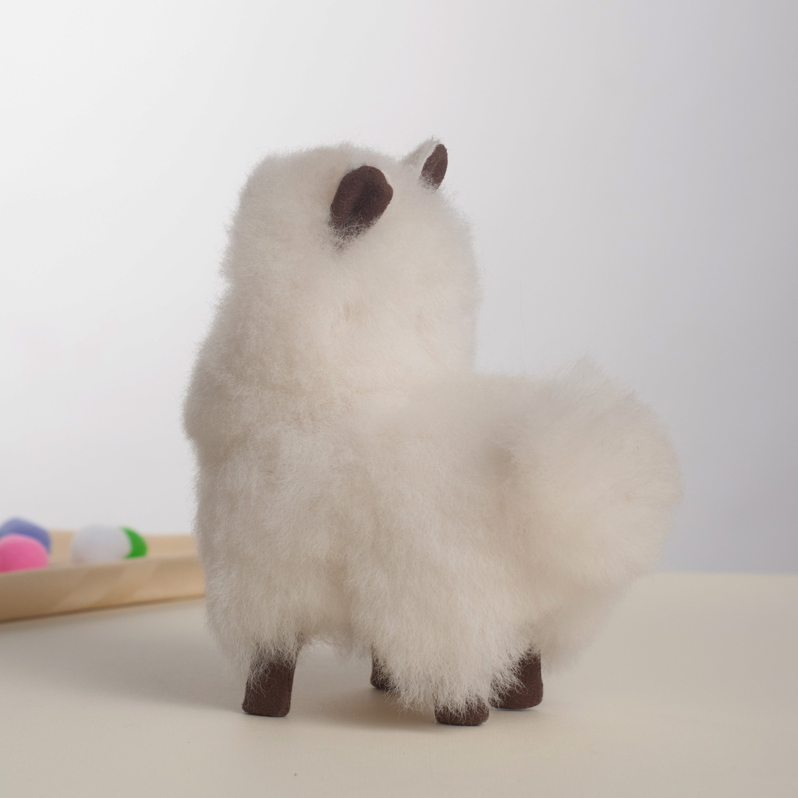 Super Fluffy Alpaca Teddy- White