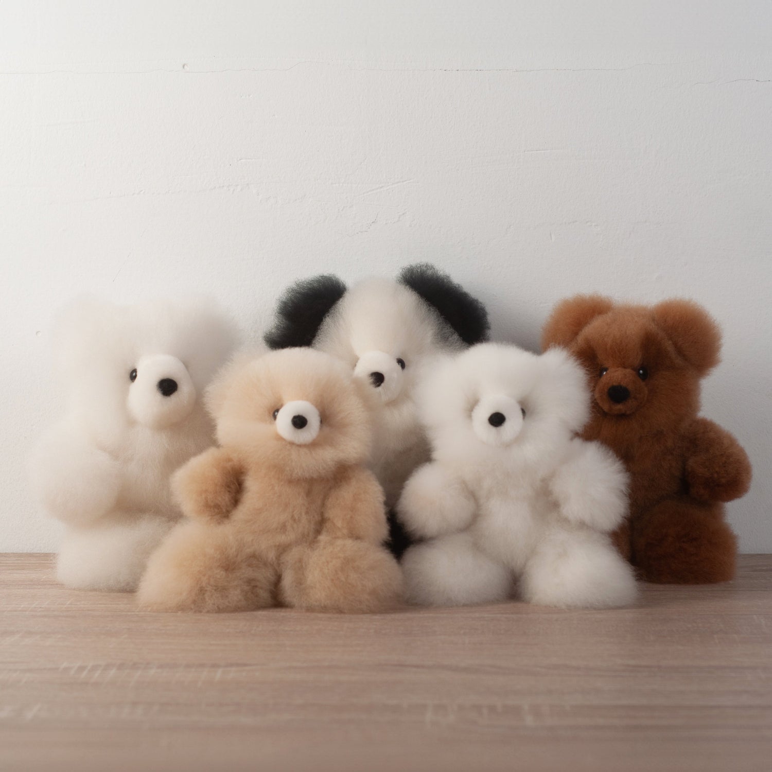 Teddy Bear Made with Alpaca Fur- Brown