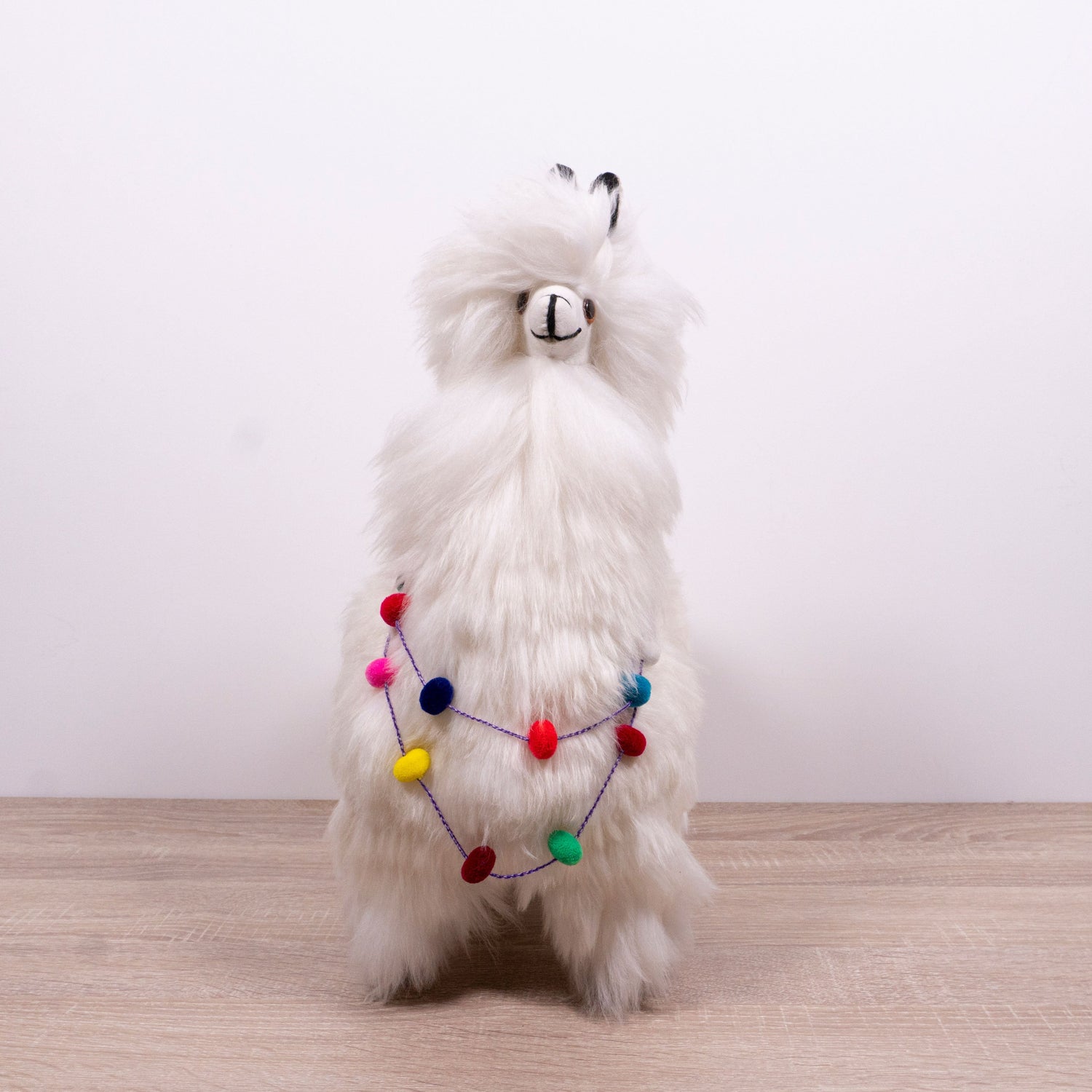 Super Soft and Luxurious Large Stuffed Alpaca - Made with Suri Alpaca Fur