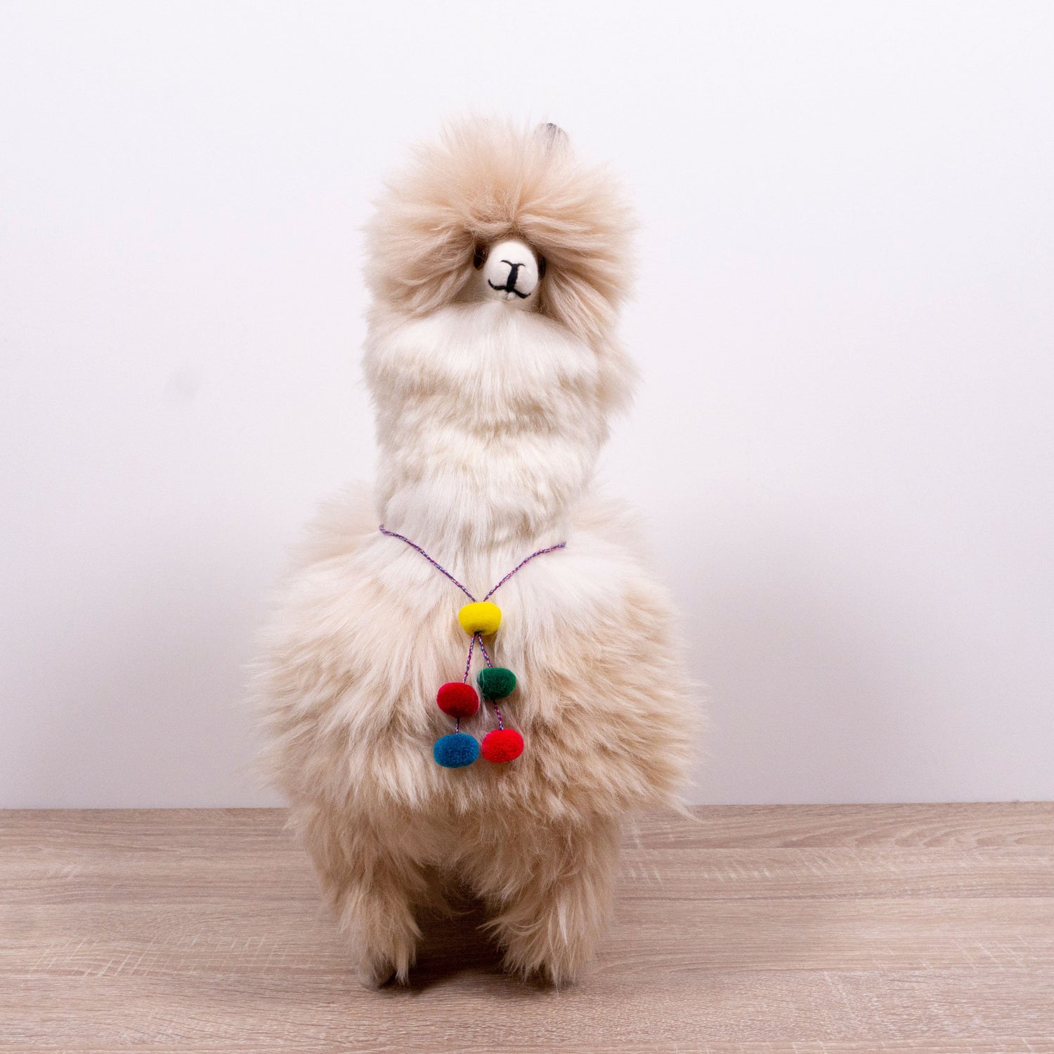 Super Soft and Luxurious Large Stuffed Alpaca - Made with Suri Alpaca Fur