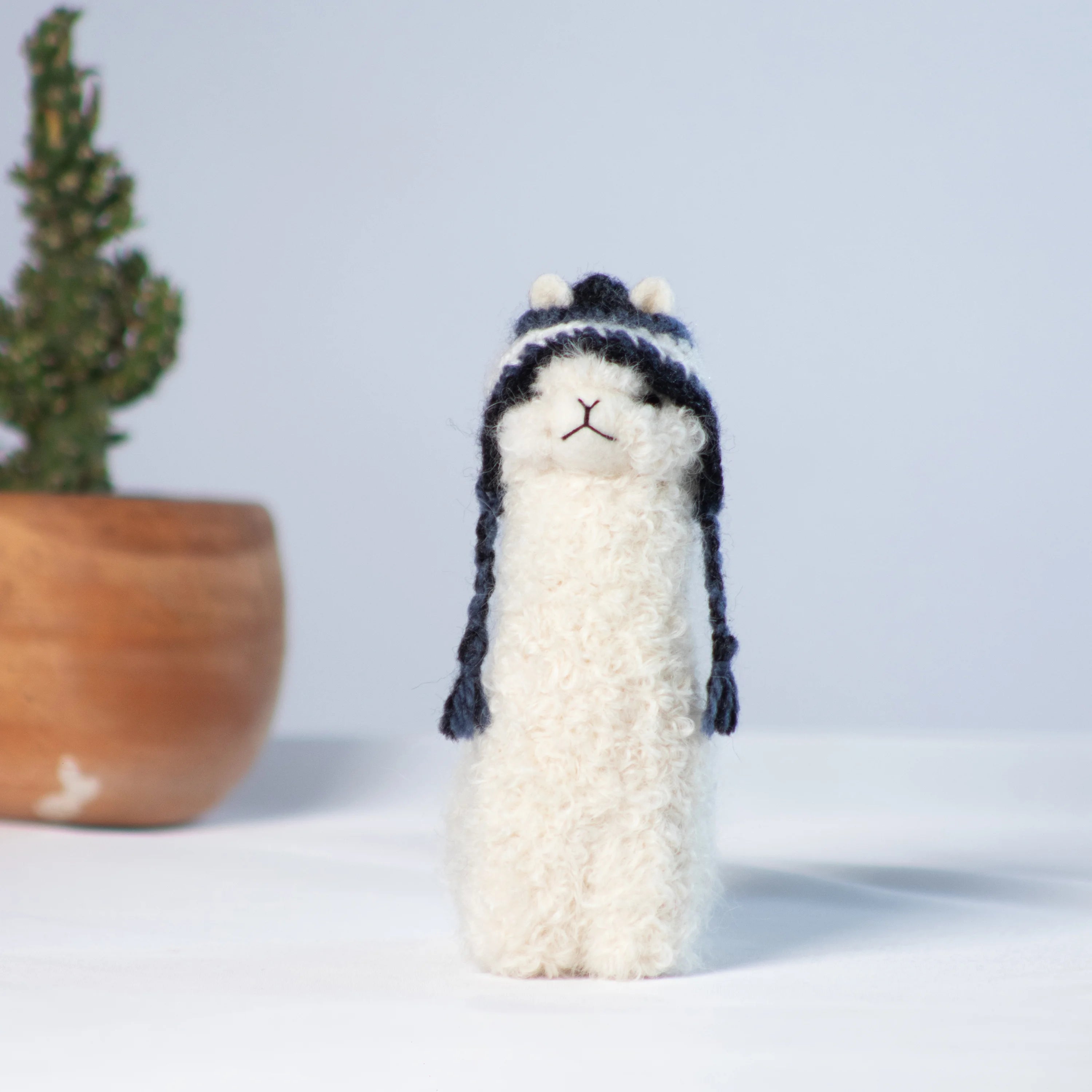 Needle Felted Alpaca- Multi Color Chullo Hat