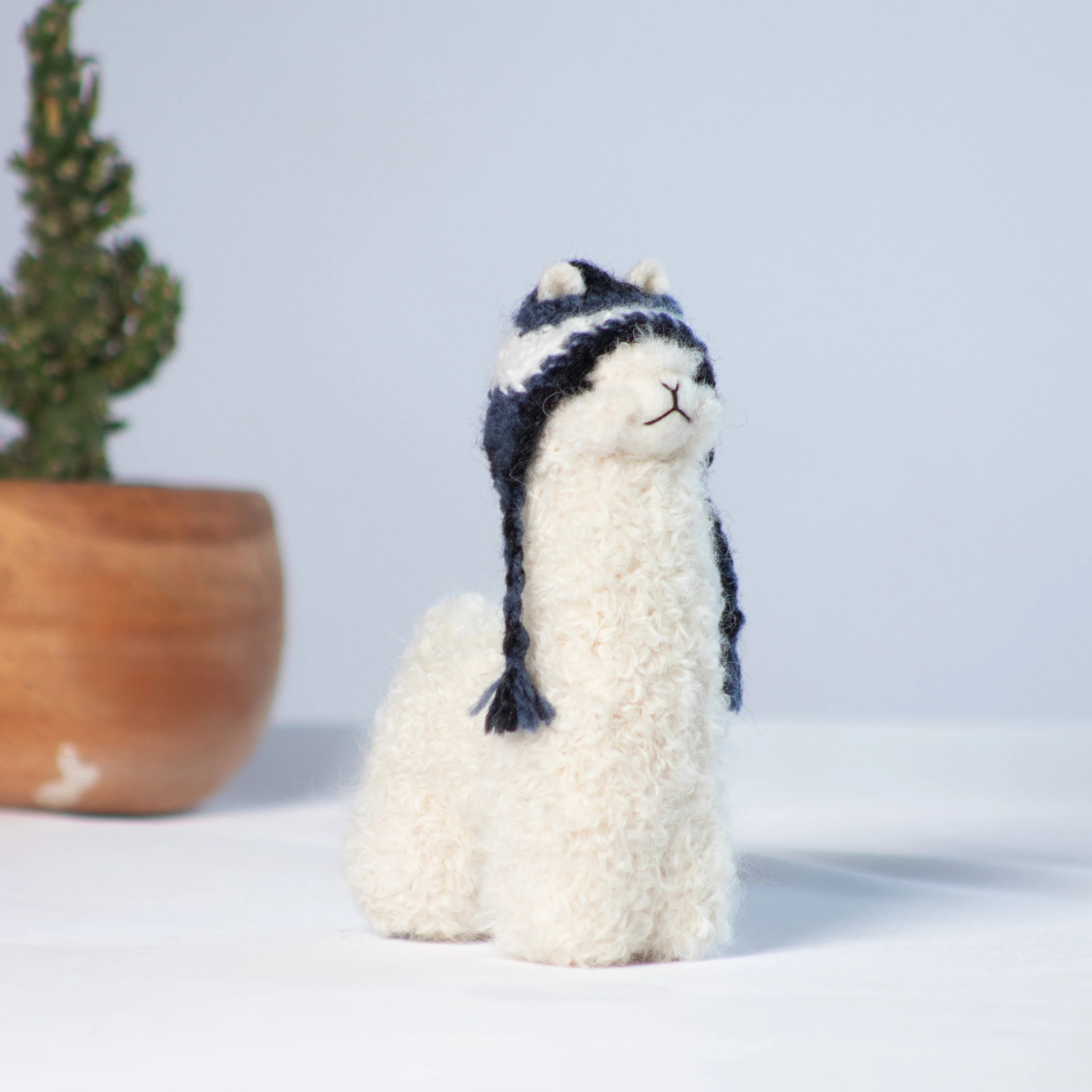 Needle Felted Alpaca- Multi Color Chullo Hat