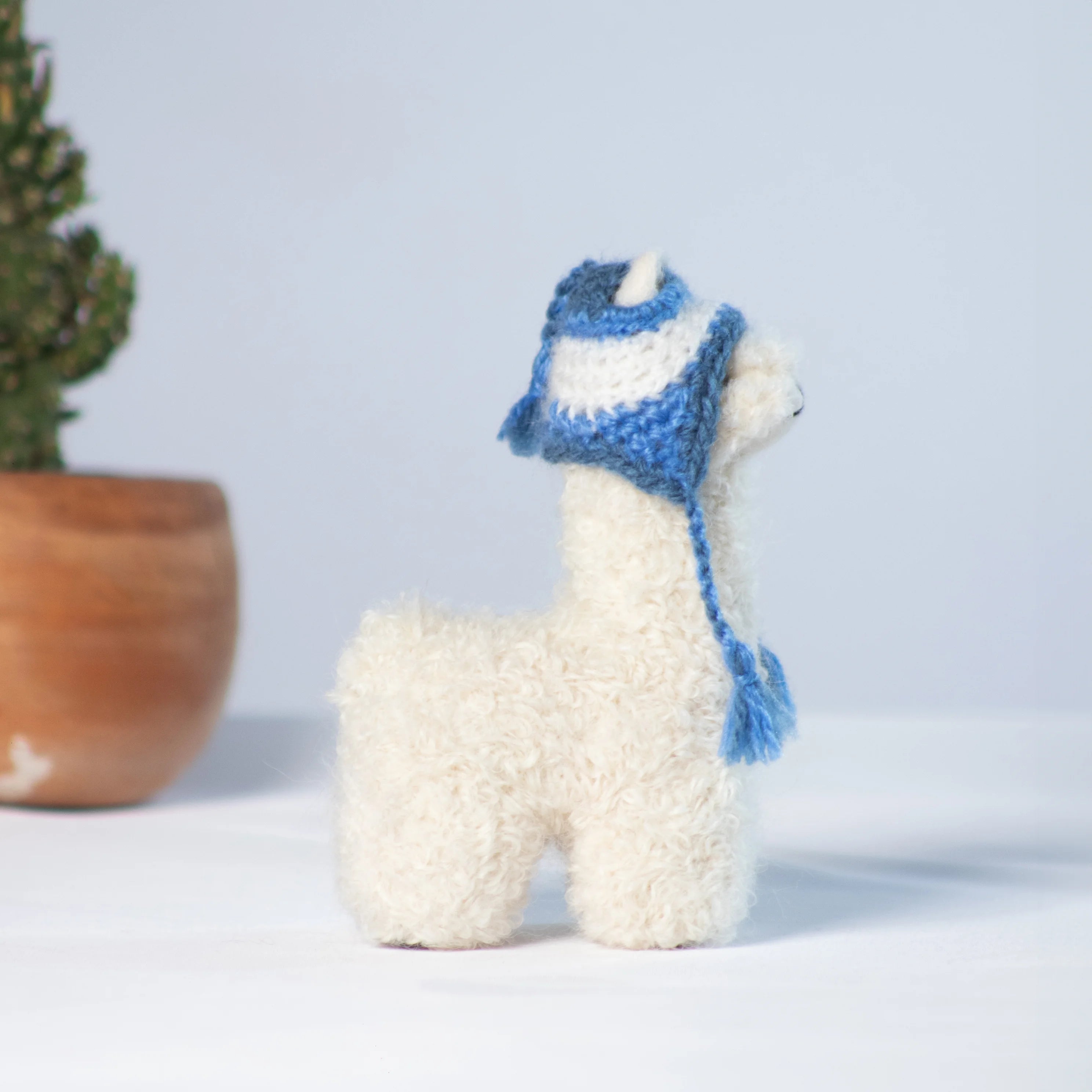 Needle Felted Alpaca- Multi Color Chullo Hat