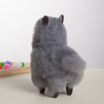 Super Fluffy Alpaca Teddy- Grey