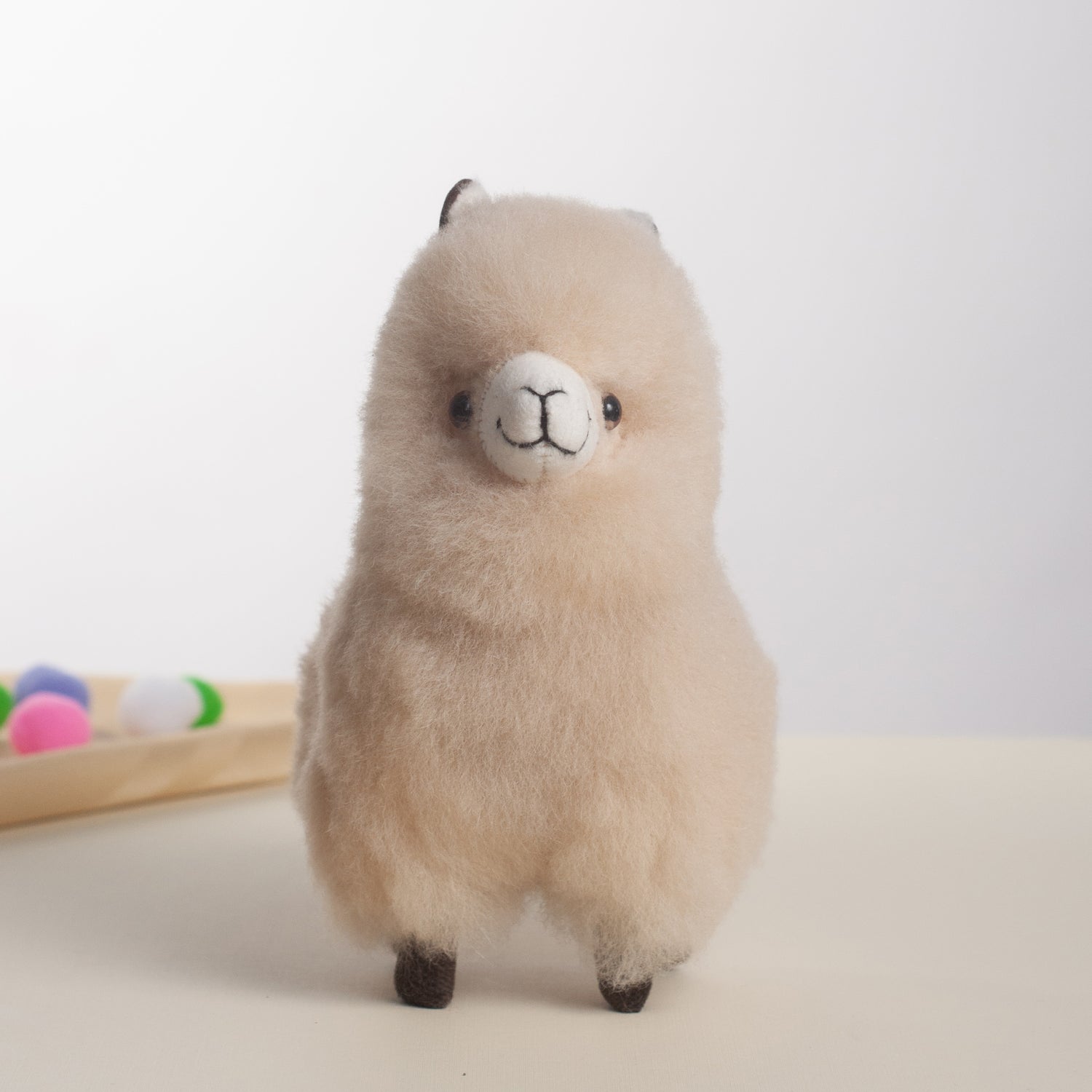 Super Fluffy Alpaca Teddy- Beige