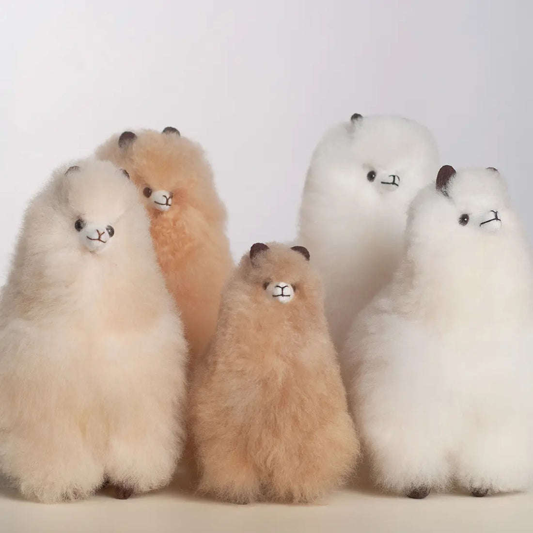 Handmade Stuffed Alpaca- Made with Alpaca Fur