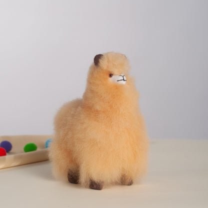 Mini Alpaca Plush Beige, Made with Alpaca Fur