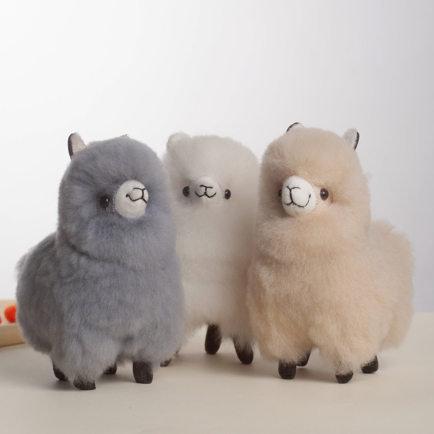 Super Fluffy Alpaca Teddy- Grey