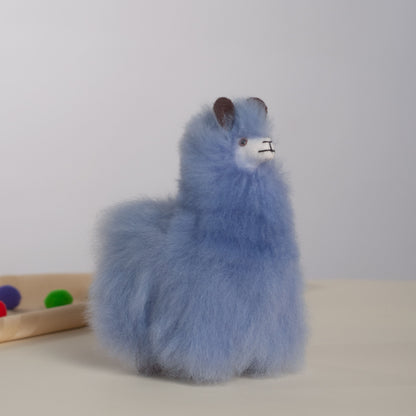 Mini Alpaca Plush Powder Blue, Made with Alpaca Fur