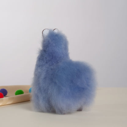 Mini Alpaca Plush Powder Blue, Made with Alpaca Fur