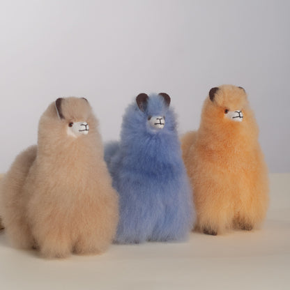 Mini Alpaca Plush Powder Blue, Made with Alpaca Fur