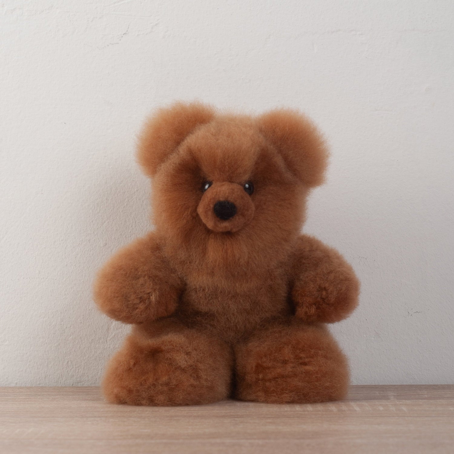 Teddy Bear Made with Alpaca Fur- Grey