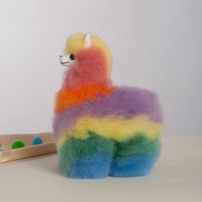 Alpaca Plush Tie-dye, Made with Alpaca Fur